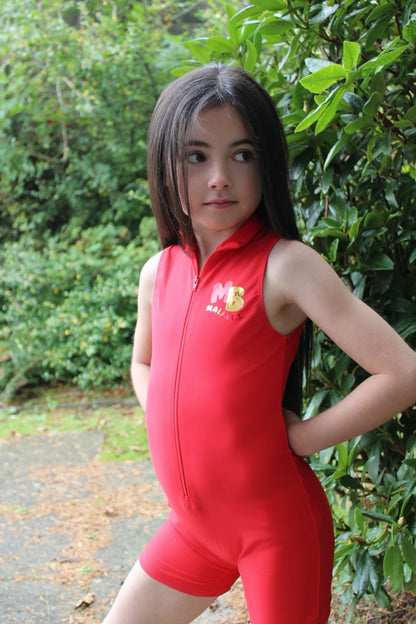 PRE-ORDER Toffee Apple Zip-up Unitard