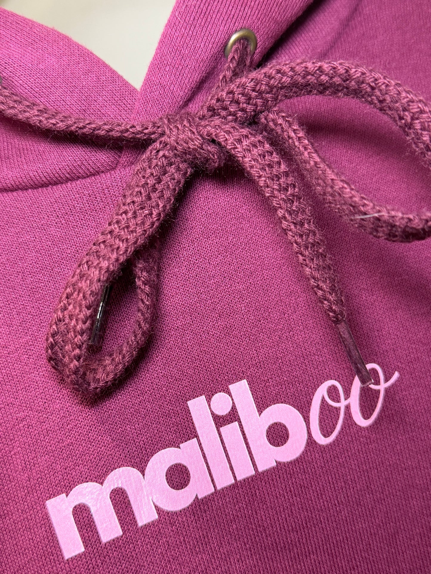 BURGUNDY & PINK Maliboo Originals Hoodie